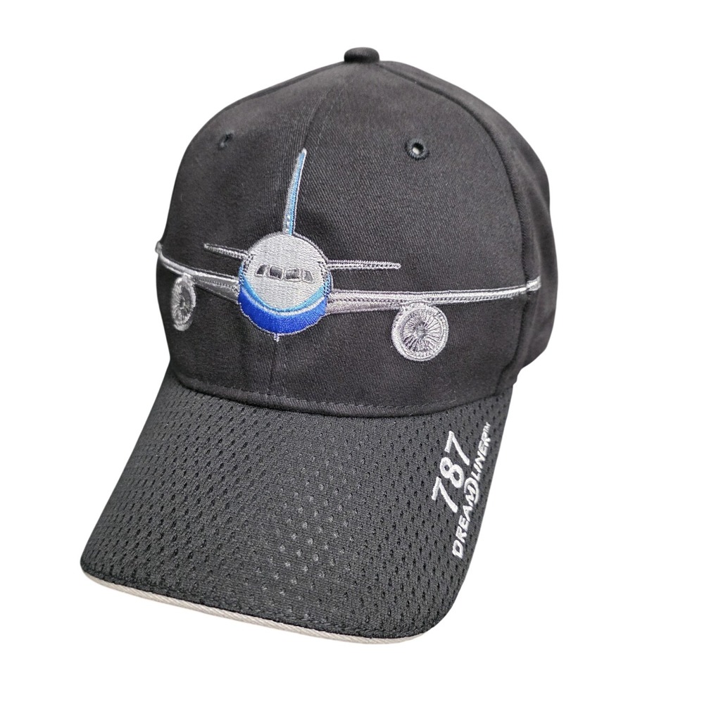 Boeing 787 Deamliner Airplane Embroidered Adjustable Back Cap 07.08.07 Unworn‎